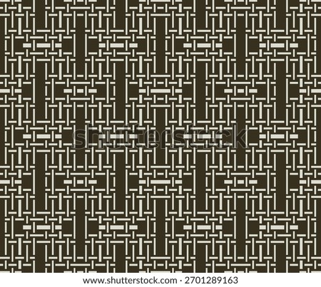 Japanese Weave Line Vector Seamless Pattern