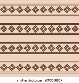 Japanese Weave Square Motif Vector Seamless Pattern