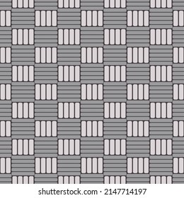Japanese Weave Square Vector Seamless Pattern