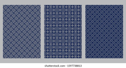 Japanese Weaving Cross, Cross Square, Weaving abstract vector background