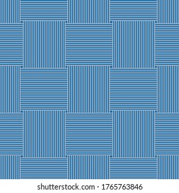 Japanese Weaving Line Vector Seamless Pattern