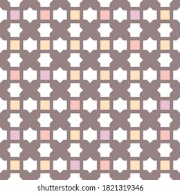 Japanese Weaving Square Vector Seamless Pattern