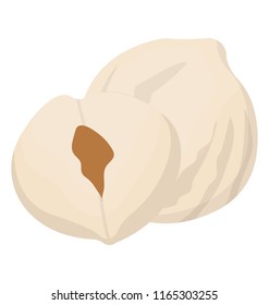 Japanese white nuts called gingko nuts served as food 