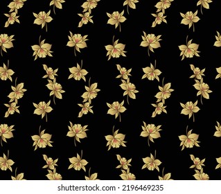 Patrón sin problemas del vector de caída de las flores silvestres japonesas