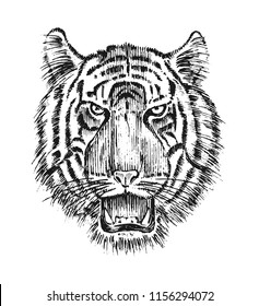 2,873 Tiger Head Profile Images, Stock Photos & Vectors | Shutterstock