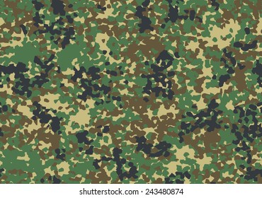 Japanese woodland camouflage seamless pattern