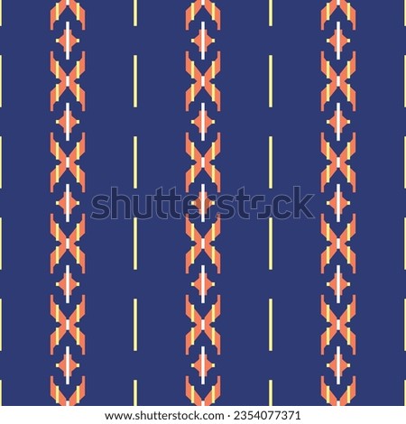 Japanese X Cross Stripe Vector Seamless Pattern