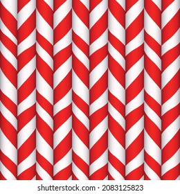 Japanese Xmas Chevron Arrow Straw Vector Seamless Pattern