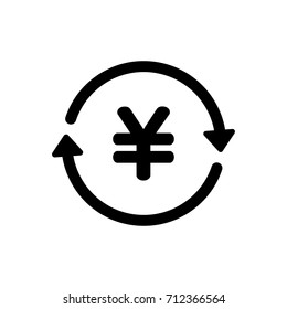 japanese yen exchange icon