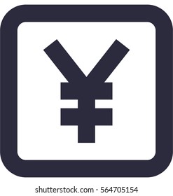 Japanese Yen Vector Icon