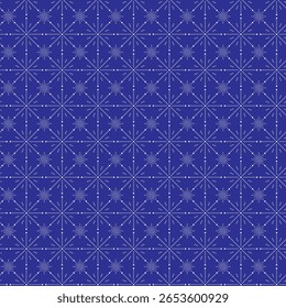 Japonês Zen padrões sem emenda, fundos geométricos, branco e azul, papel digital bonito para o design moderno