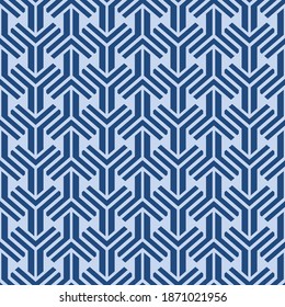 Japanese Zigzag Arrow Vector Seamless Pattern