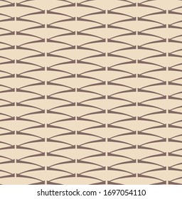 Patrón transparente del vector de línea de pincel Zigzag japonés