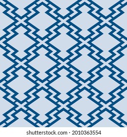 Japanische Zigzag Diamond Vektorgrafik Nahtloses Muster