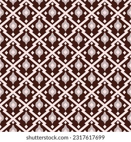 Japanese Zigzag Diamond Vector Seamless Pattern