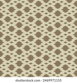 Japanese Zigzag Diamond Vector Seamless Pattern