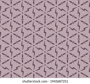 Japanese Zigzag Hexagon Vector Seamless Pattern