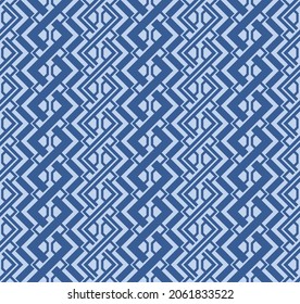 Japanese Zigzag Line Stripe Vector Seamless Pattern