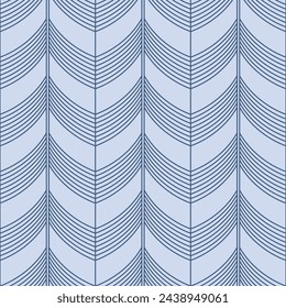 Japanese Zigzag Line Stripe Vector Seamless Pattern