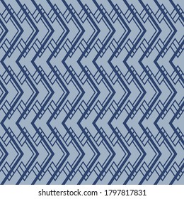 Japanische Zigzag Line Vektor-Nahtloses Muster