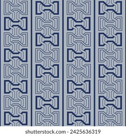 Japanese Zigzag Motif Stripe Vector Seamless Pattern
