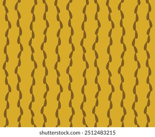 Japanese Zigzag Petal Line Vector Seamless Pattern