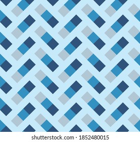 Japanische Zigzag Square Vektor-Nahtloses Muster