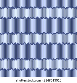 Japanese Zigzag Stripe Vector Seamless Pattern