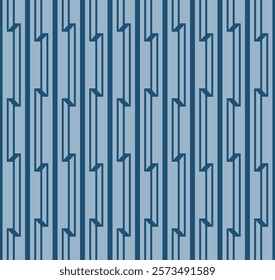 Japanese Zigzag Stripe Vector Seamless Pattern