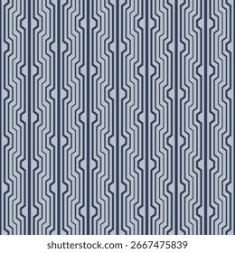 Japanese Zigzag Stripe Vector Seamless Pattern