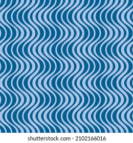 Japanese Zigzag Wavy Line Vector Seamless Pattern