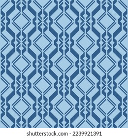 Japanese Zigzag Weave Diamond Vector Seamless Pattern
