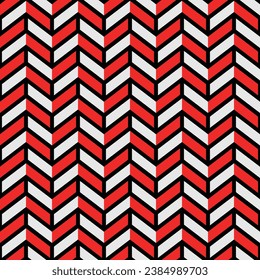 Japanese Zigzag Weave Vector Seamless Pattern