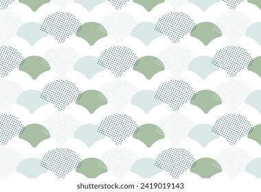 Japanese-style fan-shaped background pattern illustration
