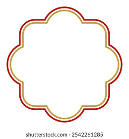 Japanese-style frame for winter gifts