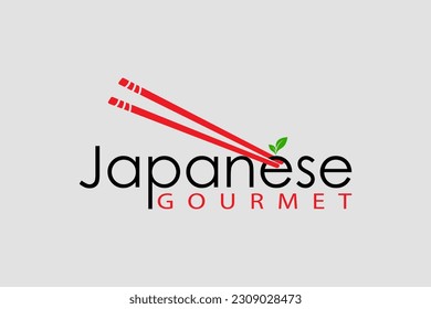 Japanesse Gourmet food logo design template element vector