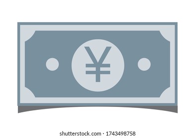 Japani Banknote vector. Can be used for Web, Mobile, Infographic and Print. EPS 10 Vector illustration.