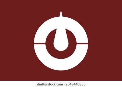Kōchi, Japan's prefecture flag: symbolizing rich history, cultural heritage, and stunning coastal beauty. Ideal for projects celebrating Kōchi's unique identity