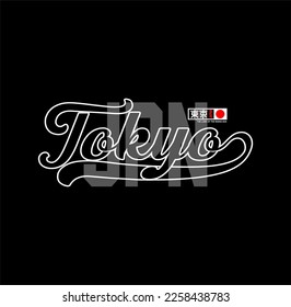 JAPAN,TOKYO Typography t-shirt vector design illustration.