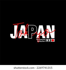 JAPAN,TOKYO Typography t-shirt vector design.