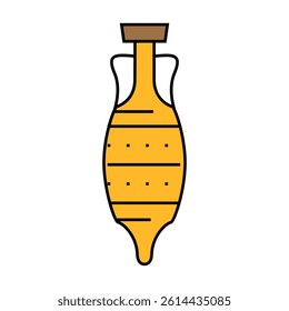 jar amphora line icon vector. jar amphora sign. isolated symbol illustration