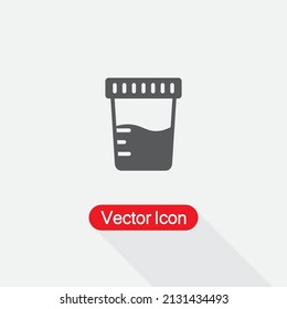 Jar for analysis Icon Vector Illustration Eps10