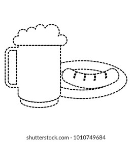 jar beer fresh and sausage