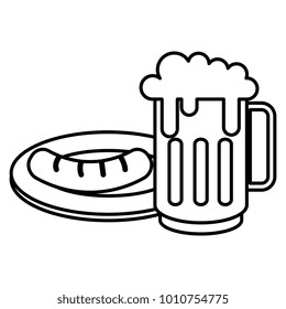 jar beer fresh and sausage