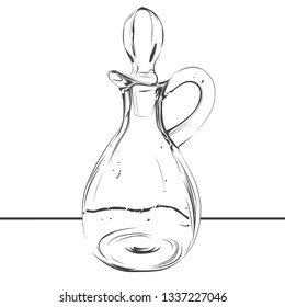 
jar bottle glass bottle drawing