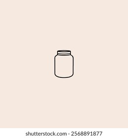 Jar ,Bottle icon flat vector design.