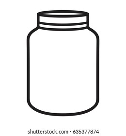 jar ,  bottle icon vector