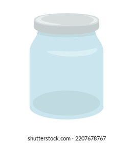 Ilustración del icono Emoji de la frasco Jar. Símbolo del vector del contenedor de vidrio Emoticon Diseño Clip Art Signo Comic Estilo.