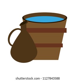 Jar and bucket