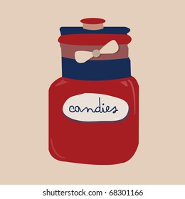 Jar with candies